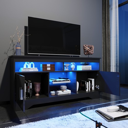 135cm stand cabinet - 135cm, black