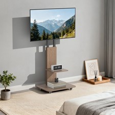 Mobile TV Stand with 2 Wood