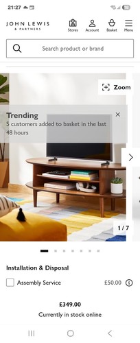 John lewis stand - john, tv