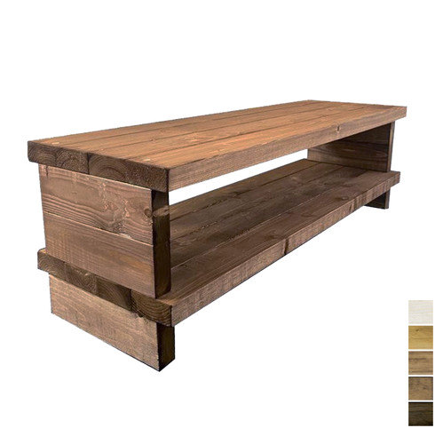 Rustic wooden stand - rustic, tv